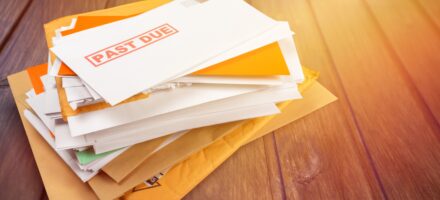 stack of utility bills