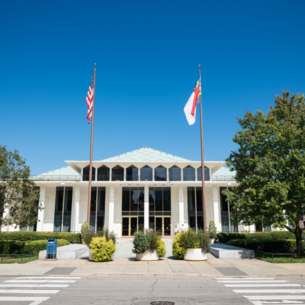 image of downtown raleigh general assembly building
