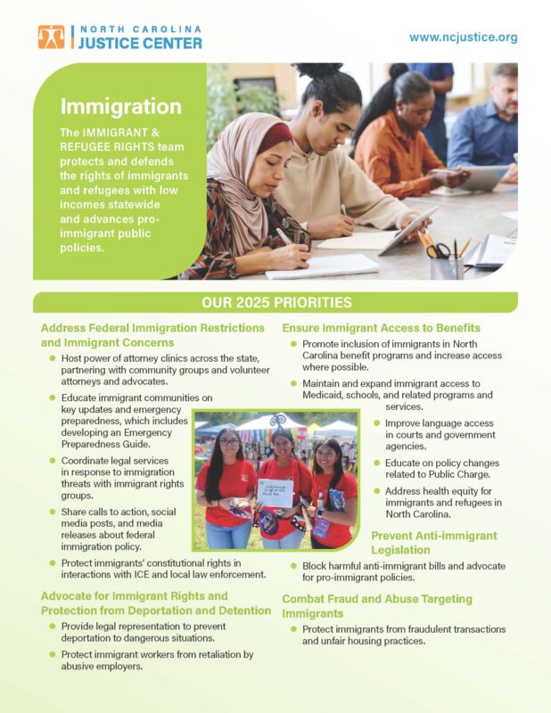 Overview – Immigrant & Refugee Rights 2025 – North Carolina Justice Center