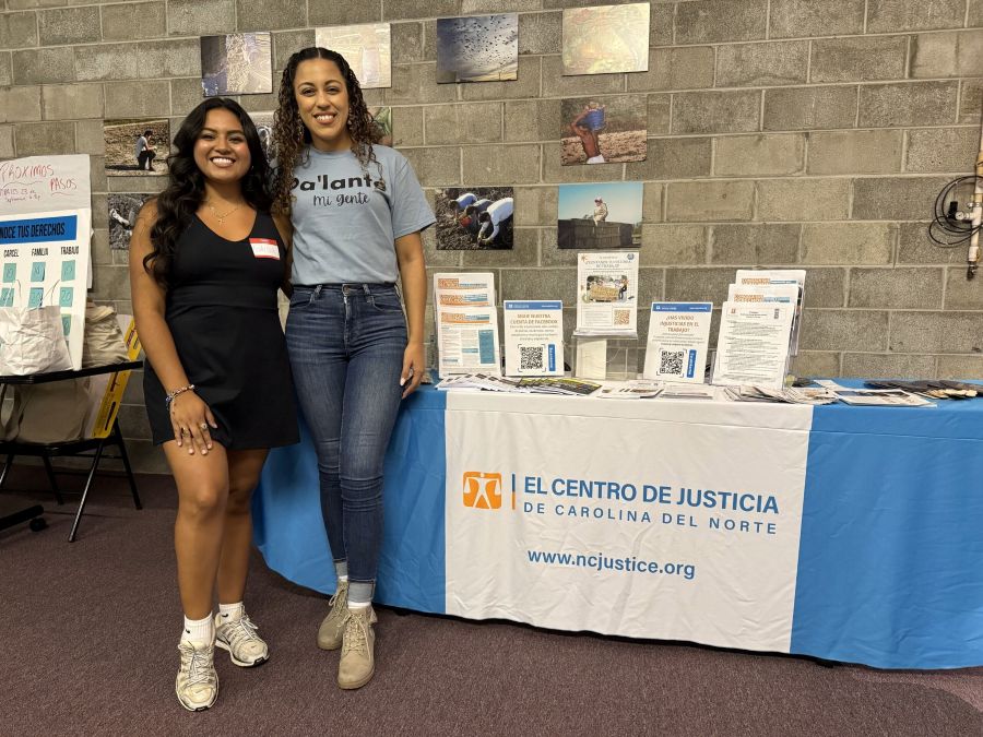 Tabling event during Labor Right's Week at the Mexican Consulate.
