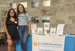 Workers' Rights Engagement team at tabling event.