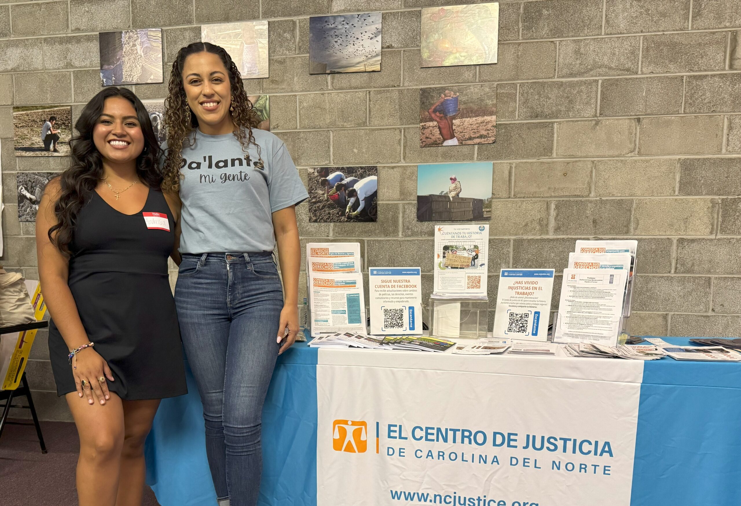 Workers' Rights Engagement team at tabling event.