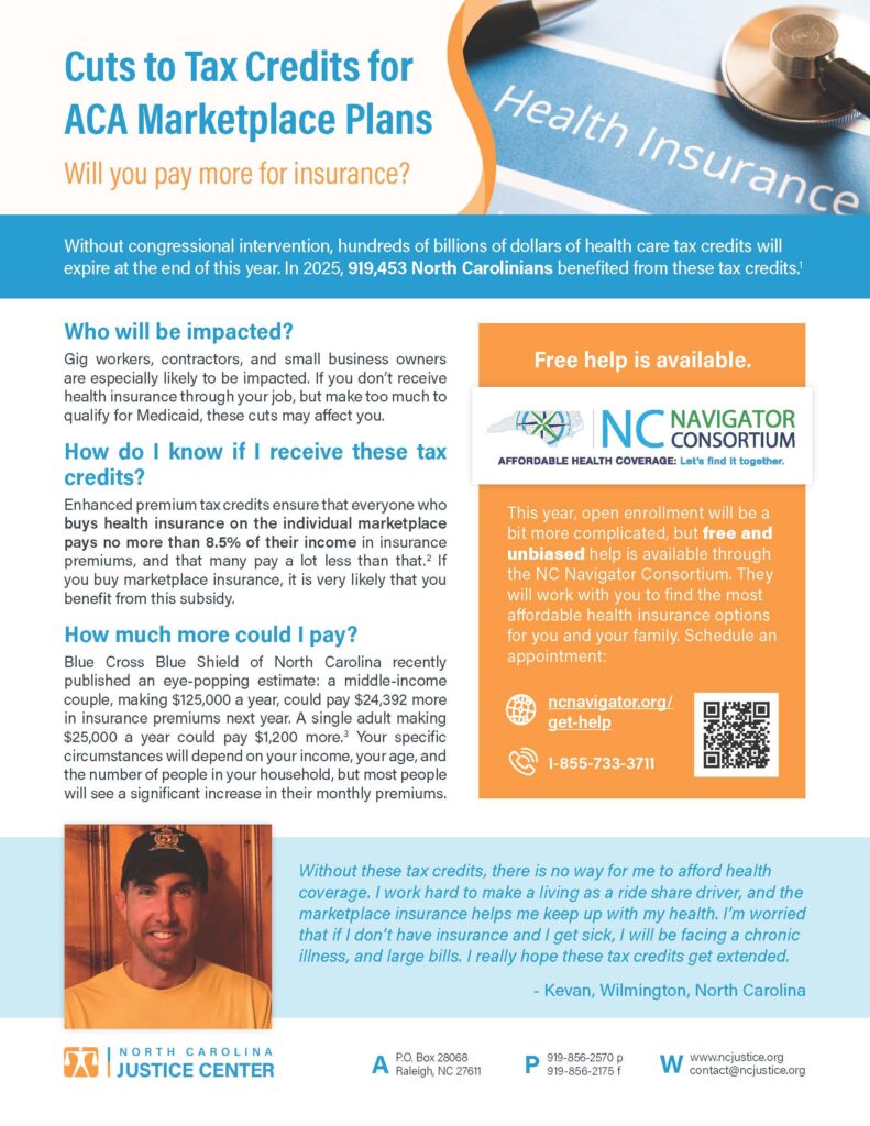 Tax credit cuts factsheet