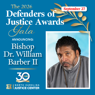 Defenders of Justice Awards Gala Announcing Bishop Dr. William Barber II